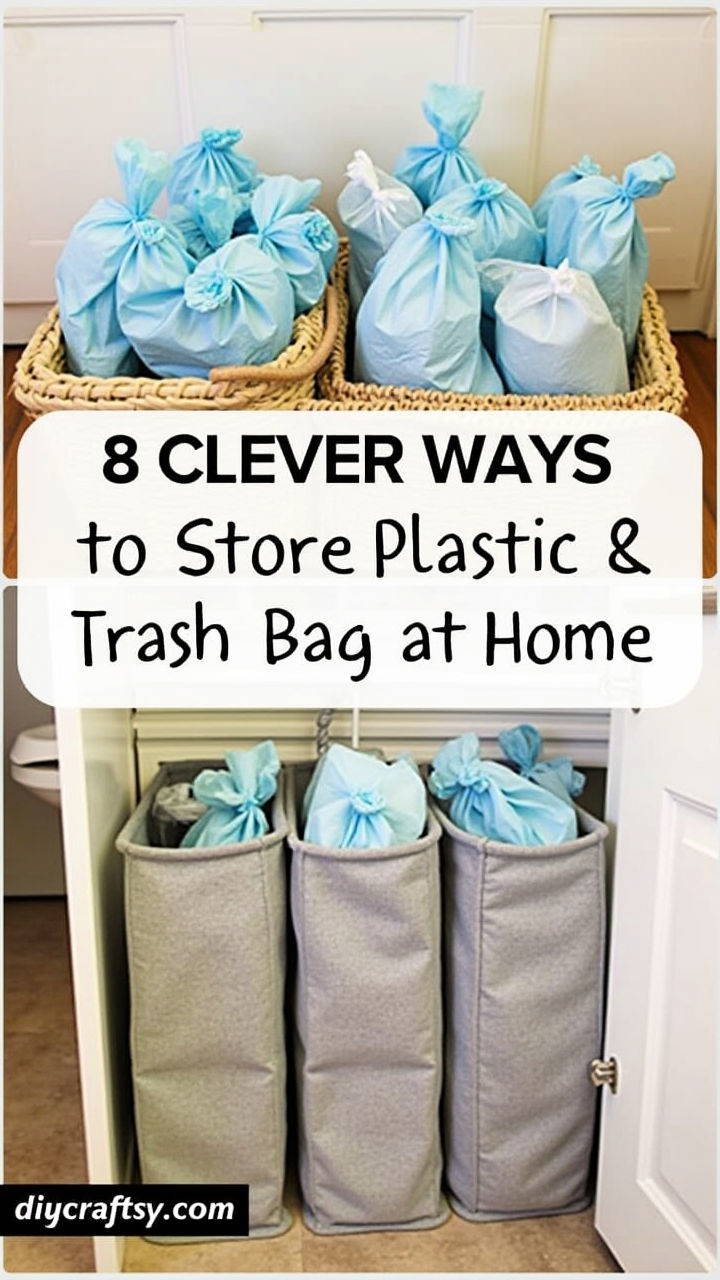 8 clever ways to store plastic and trash bags at home