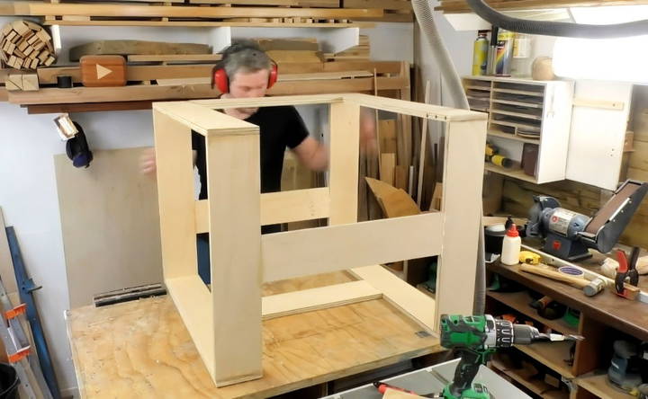 assembling the chair frame