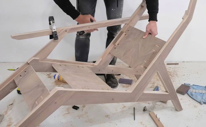 assembling the chair frame