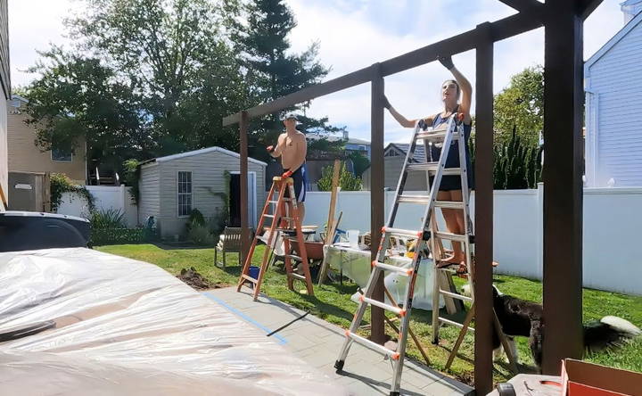 attaching the beams