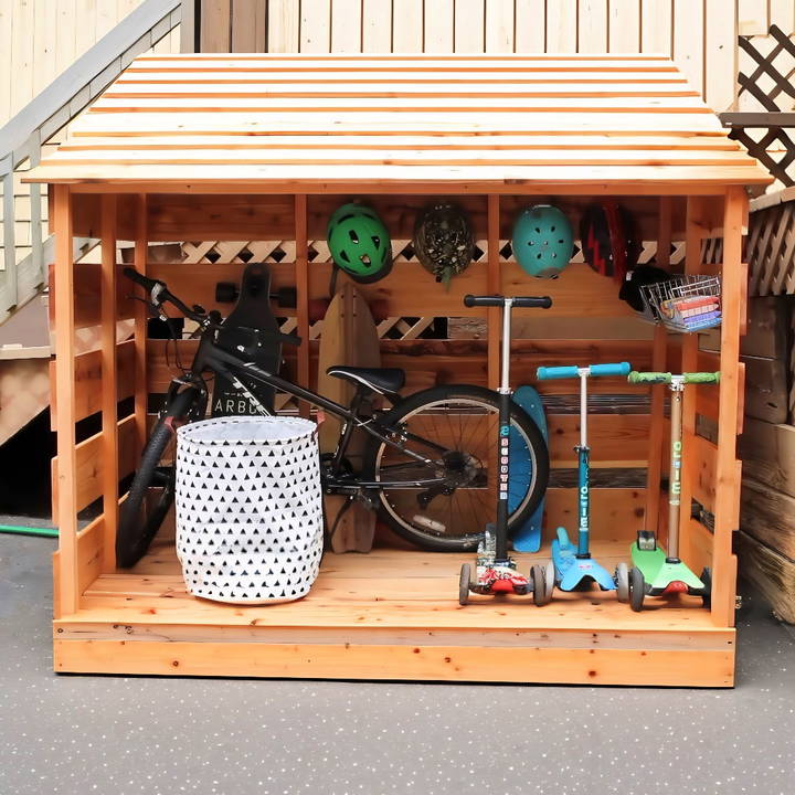 beginner friendly diy bike shed