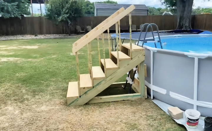 build your own pool steps