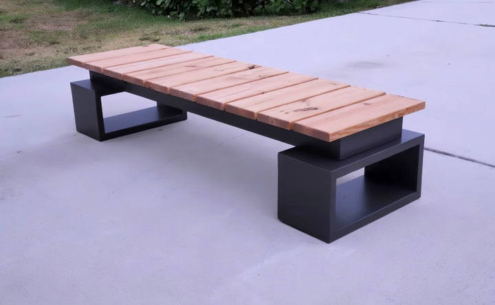 building a garden bench with led lights