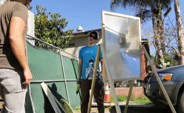 building the frame for fresnel lens