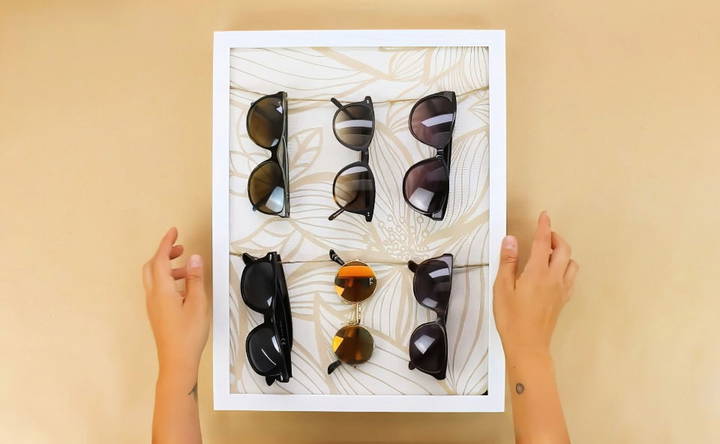 cool diy sunglass holder