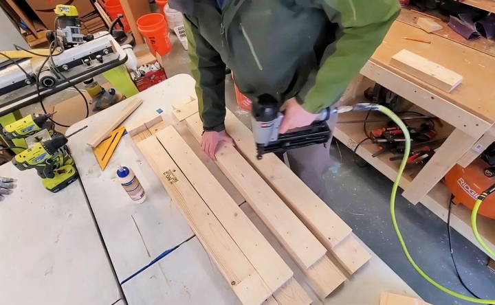 cutting and preparing the wood