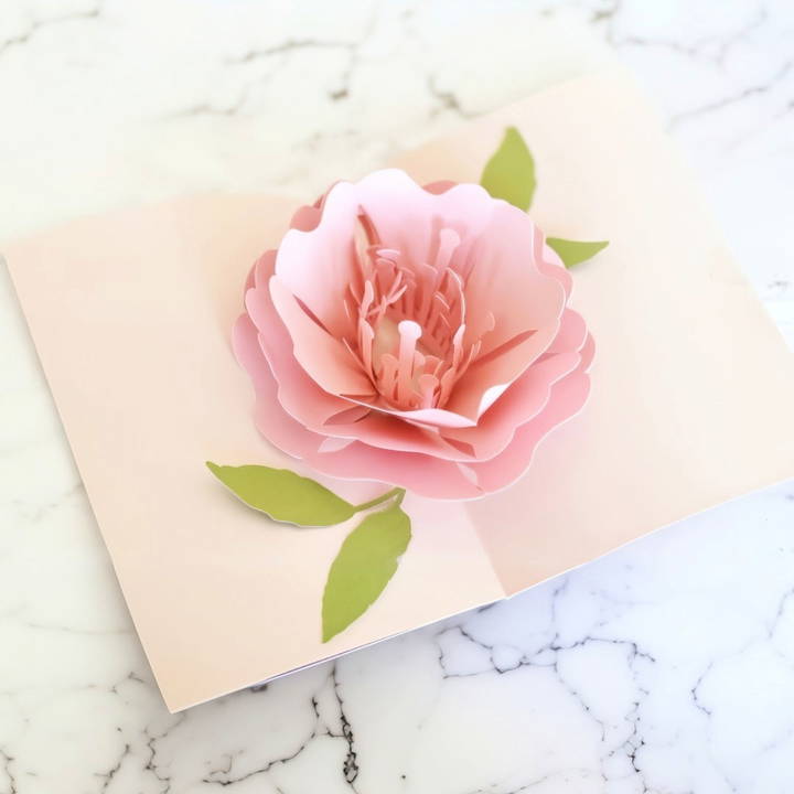 diy flower pop up card tutorial