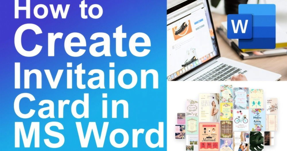 diy invitation card using microsoft word