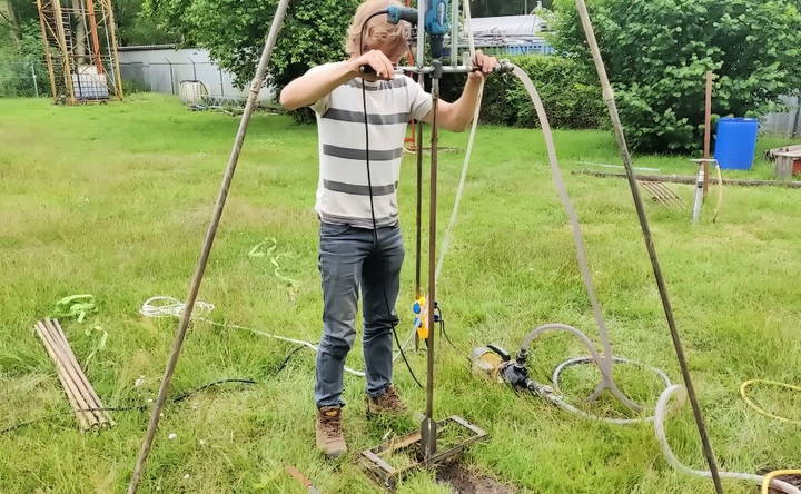 drilling the borehole