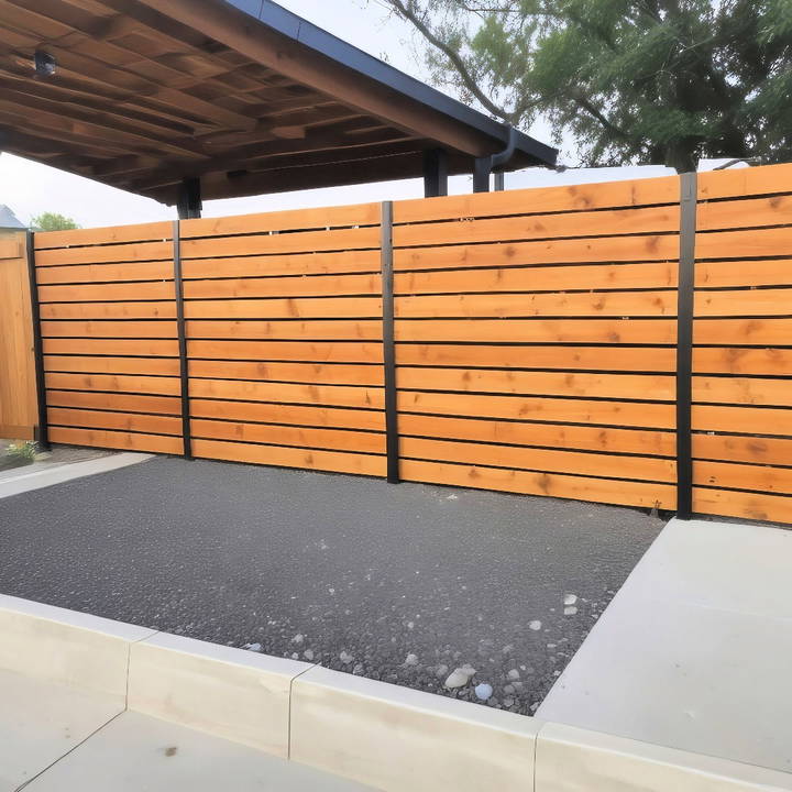 easy diy horizontal fence