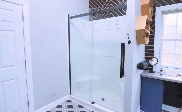 easy way to install a glass shower door