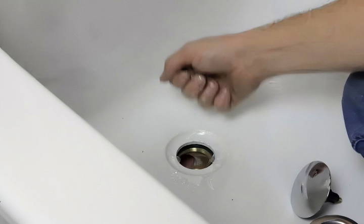 finalizing the drain connection