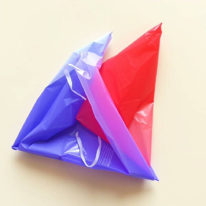 folding bags into triangles