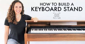 free keyboard stand woodworking plan