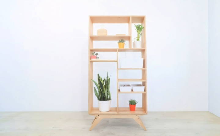 free plywood bookcase woodworking plan