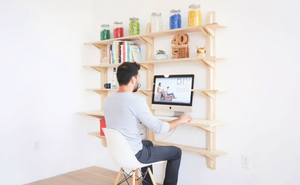 free plywood shelves woodworking plan