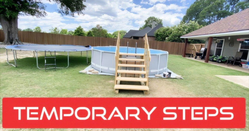 Building Your Own Cheap DIY Pool Steps