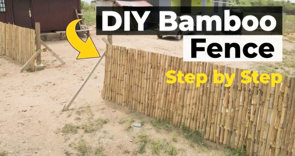 how to build a bamboo fence