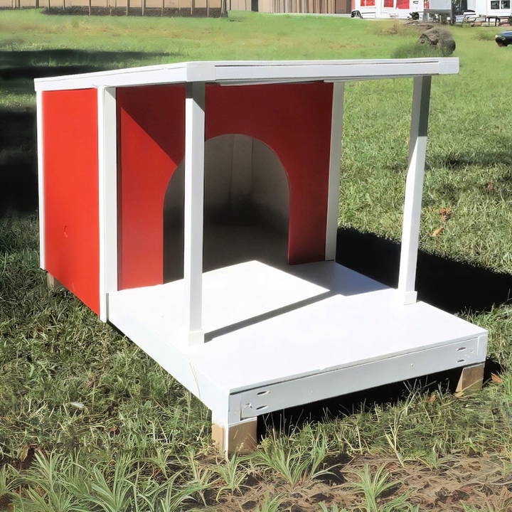 how to build a dog house with a porch