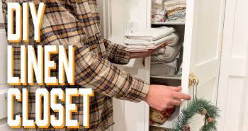 how to build a linen closet