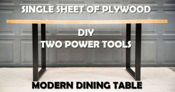 how to build a plywood dining table