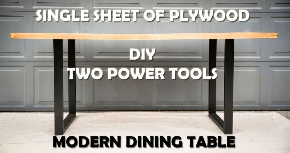 DIY Plywood Dining Table - Weekend Project