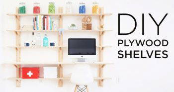 how to build plywood shelves