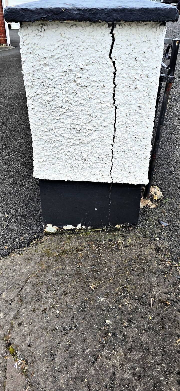 how to fix a cracked pillar step by step