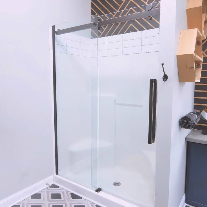 how to install a glass shower door