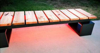 how to make a garden bench with led lights