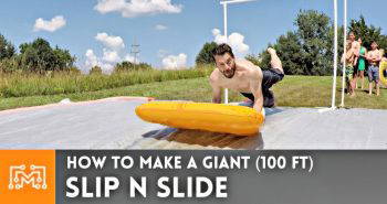 how to make a giant slip n slide