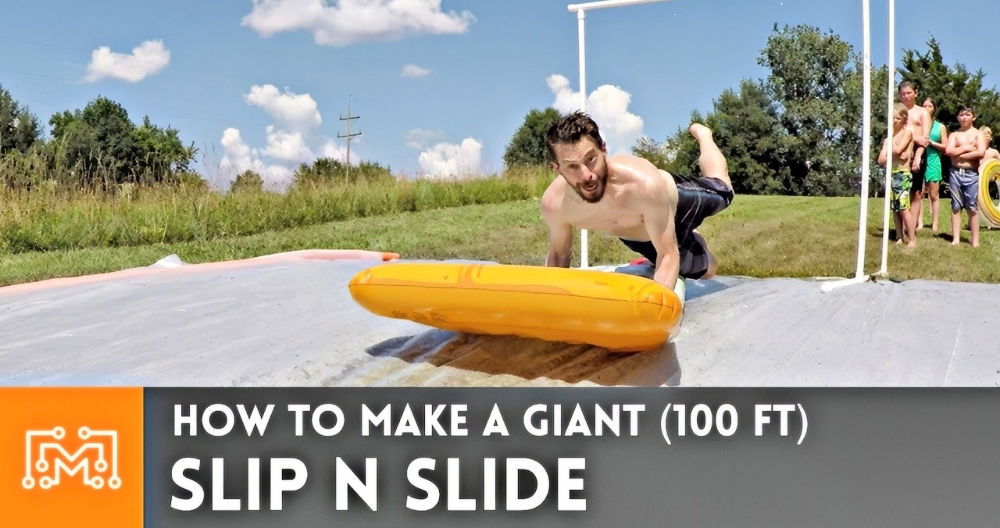 how to make a giant slip n slide