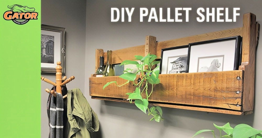 Building a DIY Pallet Shelf