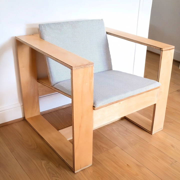 how to make a plywood armchair