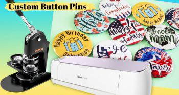 how to make button pins with cricut