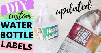 how to make water bottle labels