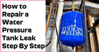 how to repair a water pressure tank leak