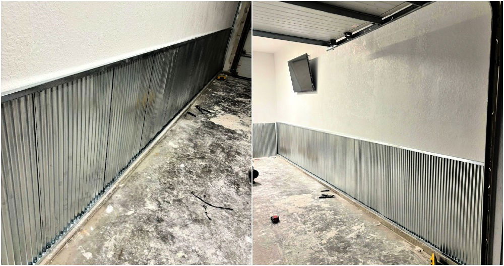how to seal gaps in corrugated metal wall panels