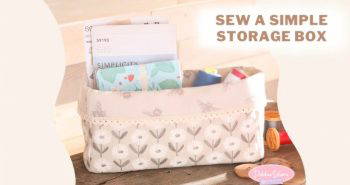 how to sew a fabric storage box