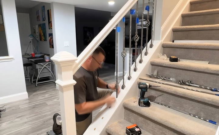 installing the balusters