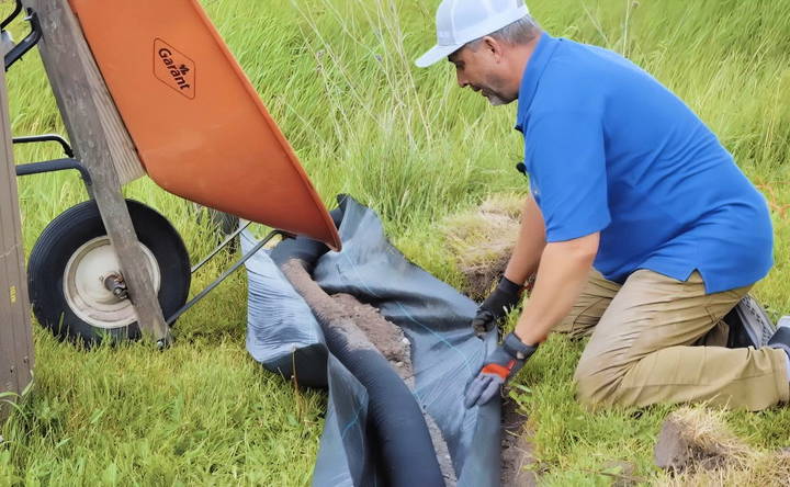 installing the water diversion system