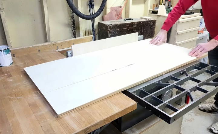 measure and cut the plywood for equipment rack