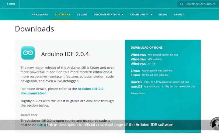 preparing arduino ide