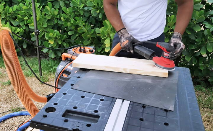 preparing the wood pieces