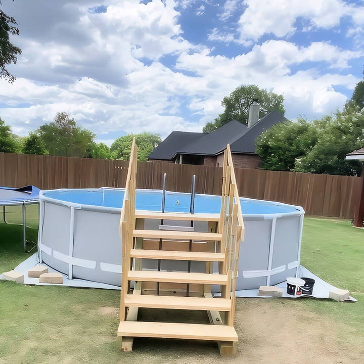 quick and easy diy pool steps