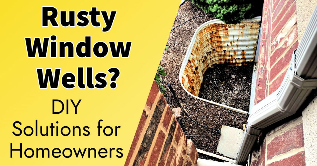 rusty window wells best DIY solutions for homeowners