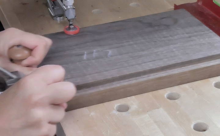 shaping the curved sides