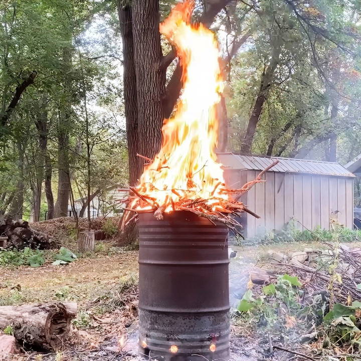 simple diy burn barrel