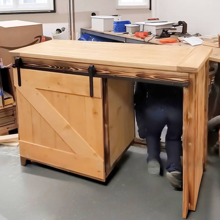 simple diy mini fridge cabinet