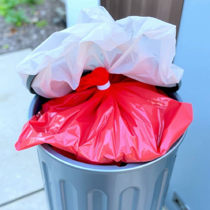 store trash bags directly in the trash can